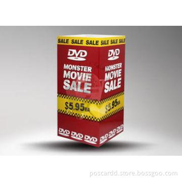 Rectangle Corrugated Dump Bin Display for Displaying and Ad